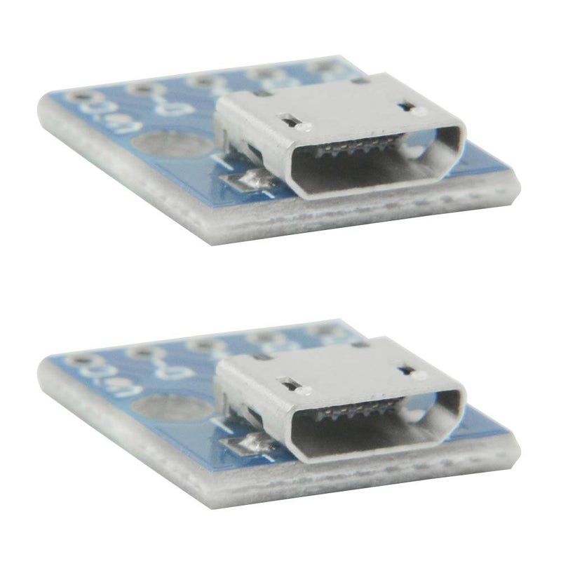 WMYCONGCONG 20 PCS Micro USB Power Adapter 5-Pin Board 2.54mm 5V Breakout Module with Male Pin Header - Image 5